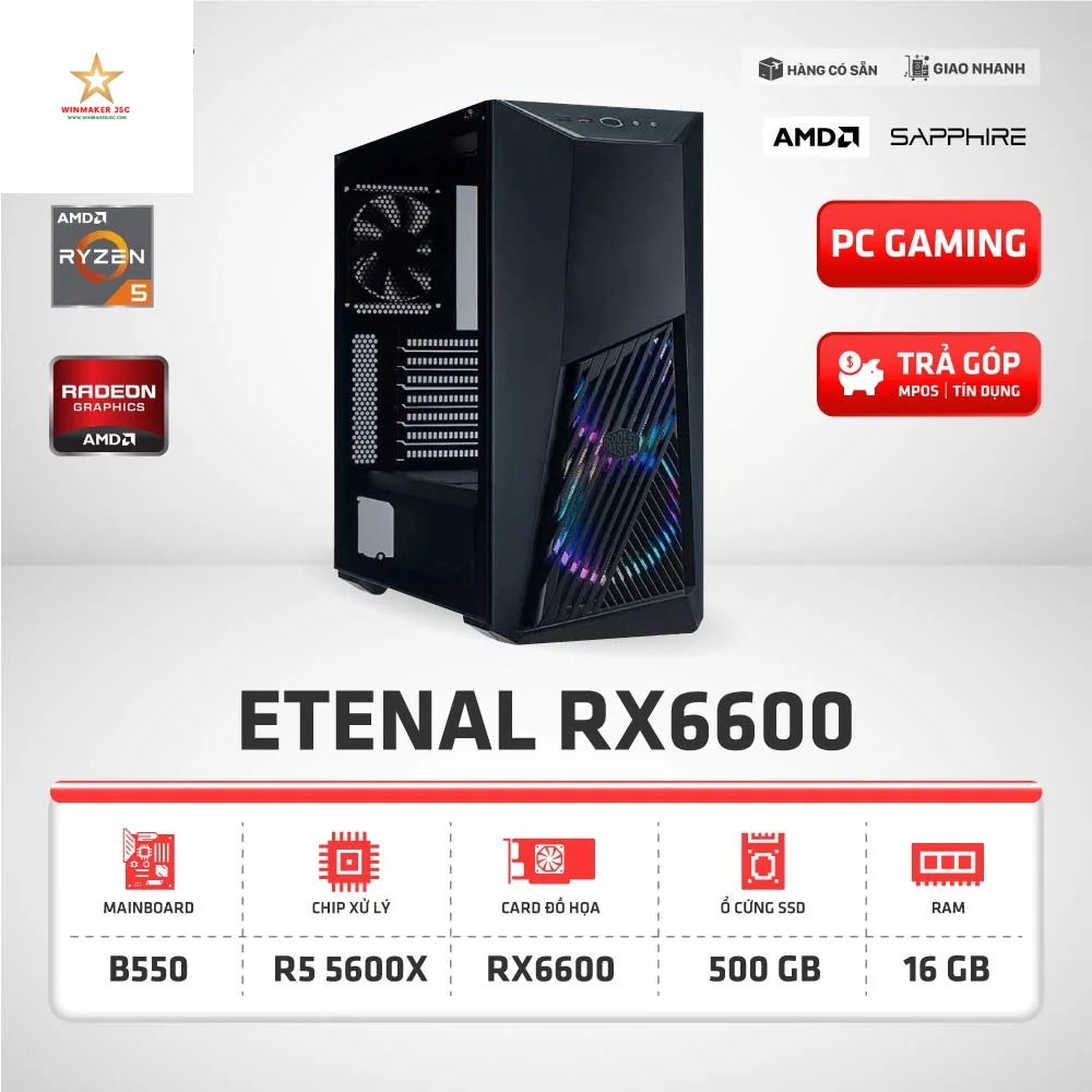 Cấu Hình Gaming ETENAL RX6600