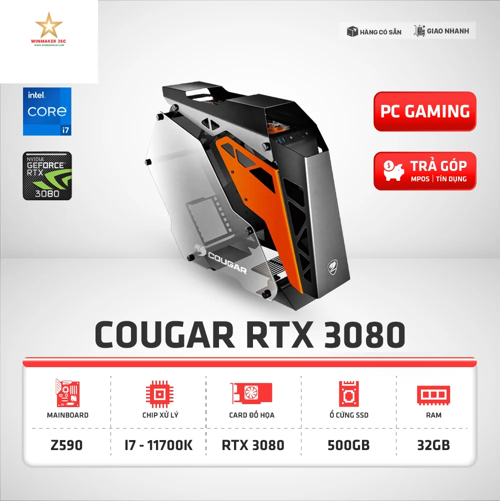 Cấu hình Gaming COUGAR RTX 3080